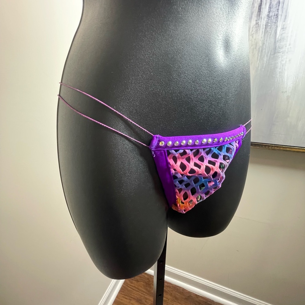 Colorful Mesh Bikini Set - Picture 4 of 4